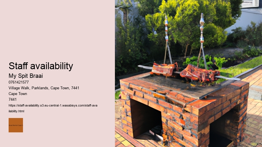 Staff availability